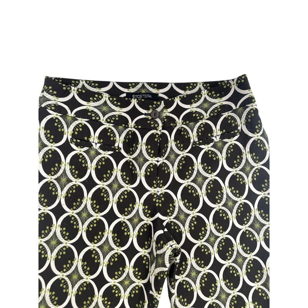 Etcetera Patterned Pants Size 4 - image 6